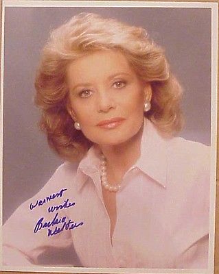 WALTERS BARBARA WALTERS autographed signed 8x10 inch photo #453 sept