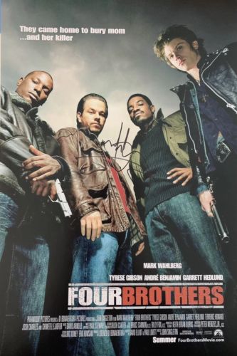 MARK WAHLBERG HAND SIGNED 12x18 PHOTO FOUR BROTHERS MOVIE RARE AUTHENTIC AUTO