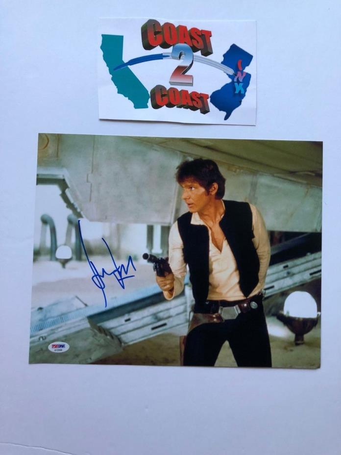 HARRISON FORD SIGNED AUTOGRAPHED 11X14 PHOTO PERFECT GRADED 10 HAN SOLO RARE