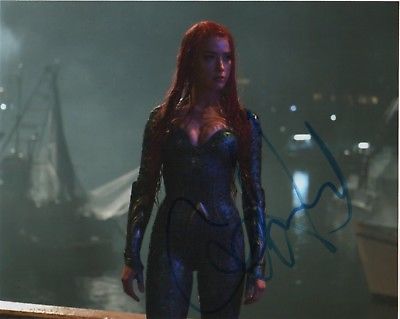 Amber Heard Aquaman Autographed Signed 8x10 Photo COA #CB26