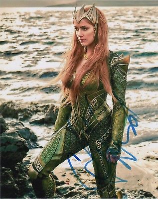 Amber Heard Aquaman Autographed Signed 8x10 Photo COA #CB22