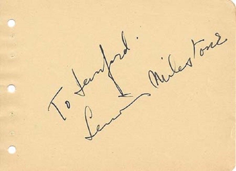 MILESTONE LEWIS MILESTONE autographed signature GOLDENAGE ESSENTIALS