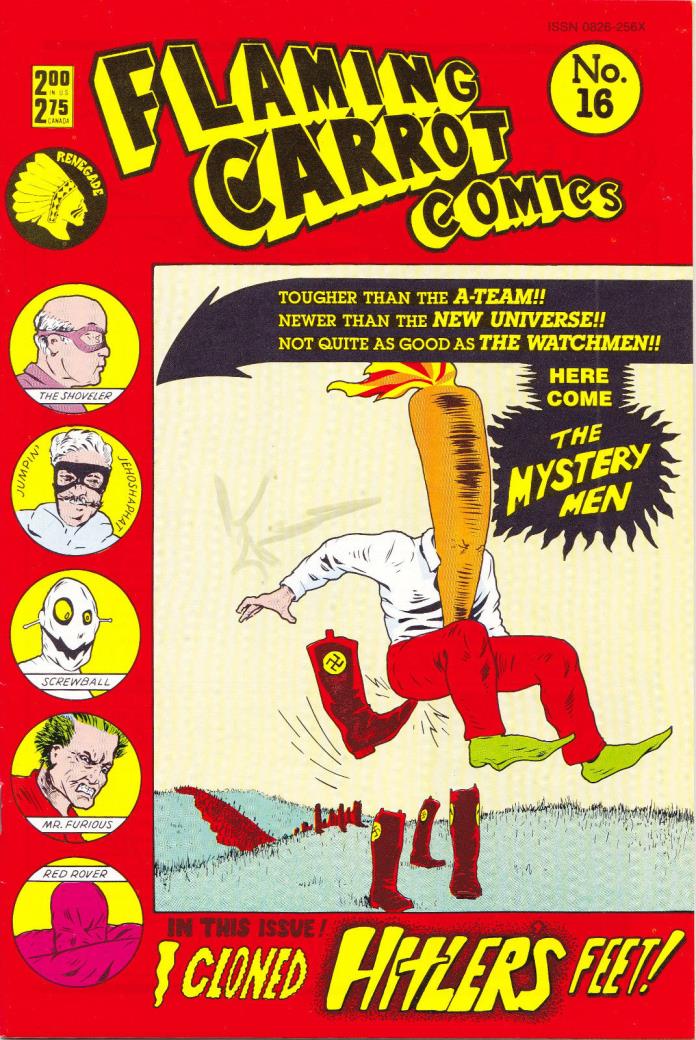 Ben Stiller Signed Flaming Carrot #16 VG+ Signed @ Tiff Mystery Men 2017 CBCS it