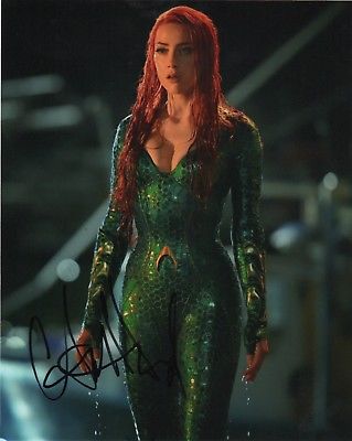 Amber Heard Aquaman Autographed Signed 8x10 Photo COA #CB27
