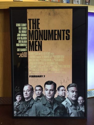 George Clooney, Matt Damon, Bill Murray, John Goodmen Signed “THE MONUMENTS MEN”