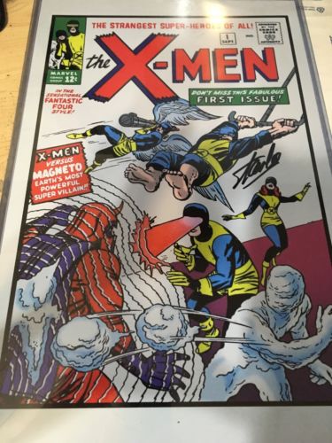 STAN LEE SIGNED X-men 11x17 POSTER