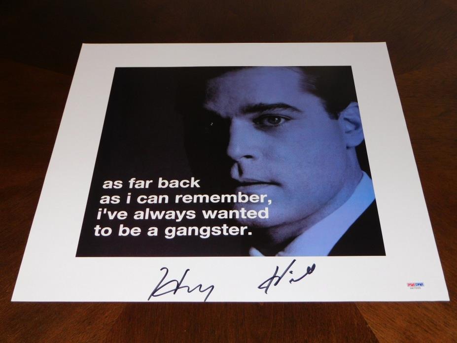 Henry Hill autographed 16x16 photo PSA/DNA COA Goodfellas Ray Liotta