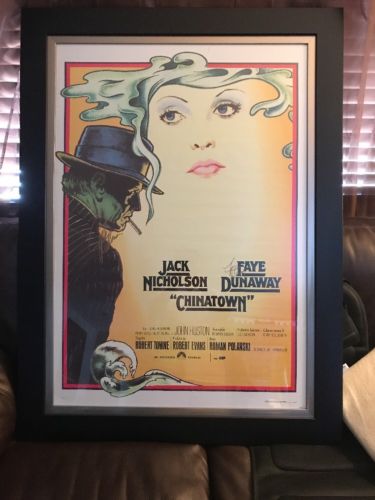 Signed And Framed Chinatown Movie Poster With COA. Rare 213/225