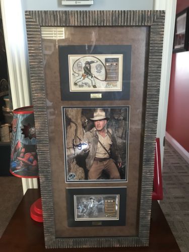 Harrison Ford Rare Signed Framed Matted Indiana Jones Movie Photo + COA