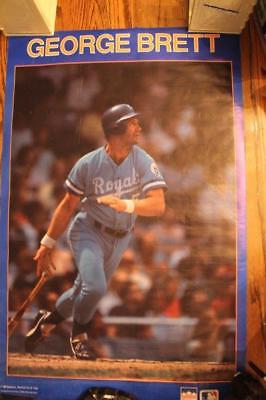 Vintage 1988 George Brett Kansas City Royals Poster 34 x 22.5 Starline MLB