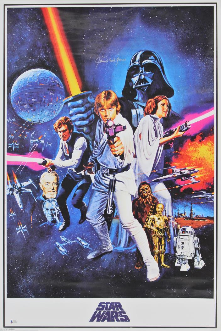James Earl Jones Star Wars Authentic Signed 24x36 Poster Autographed BAS #E44393