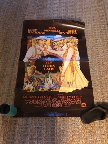 Burt Reynolds Signed Autographed Lucky Lady 27x41 Movie Poster Auto'd