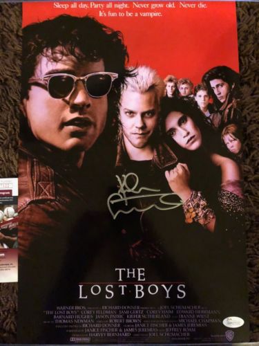 Kiefer Sutherland David 11x17 Signed Lost Boys Movie Poster JSA COA