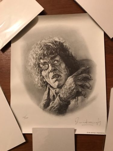 Famous Monsters. Horror. Basil Gogos.  Lithograph.  Famous Monsters.