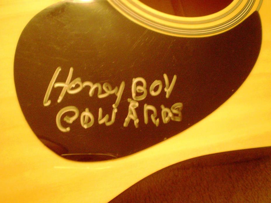 David Honeyboy Edwards DELTA BLUES Signed Autographed Guitar Robert Johnson rltd