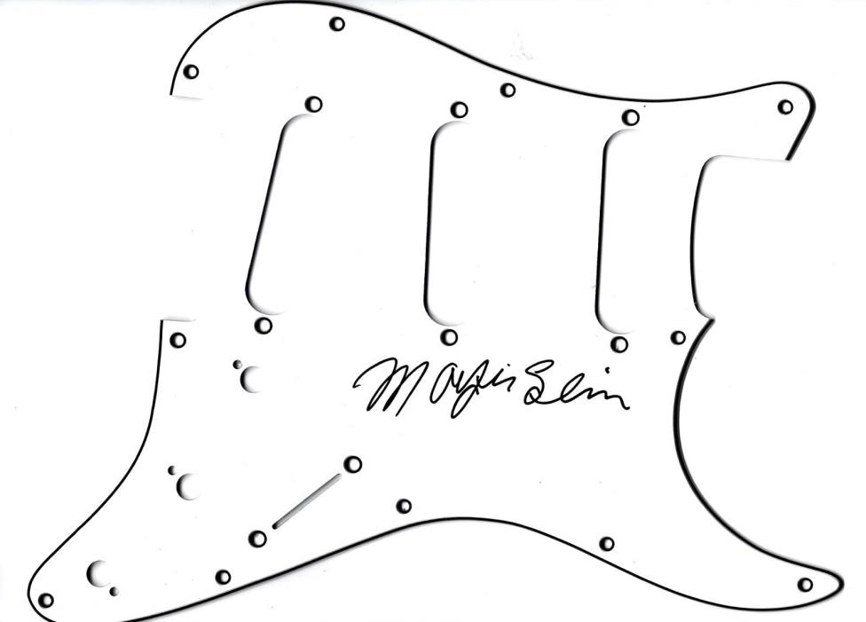 MAGIC SLIM-CHICAGO BLUES LEGEND-SIGNED-AUTOGRAPH GUITAR PICK GUARD