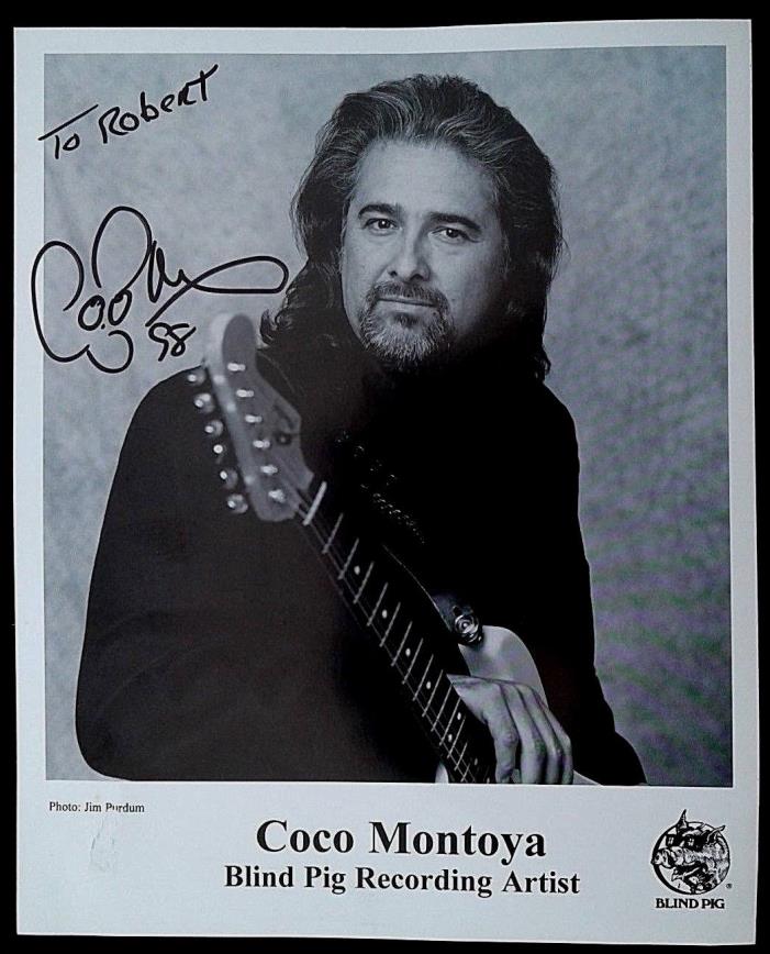 COCO MONTOYA -Signed Autographed 8 X 10 Blind Pig Recording Artist/ Blues Guitar