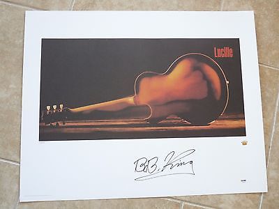 BB King Lucille Signed Autographed Lithograph Poster PSA Certified #57 of 685