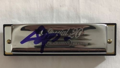 JOHN POPPER HAND SIGNED HARMONICA SPECIAL 20 AUTOGRAPHED RARE AUTHENTIC