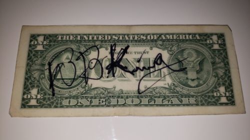 Bb king signed Bill King of blues