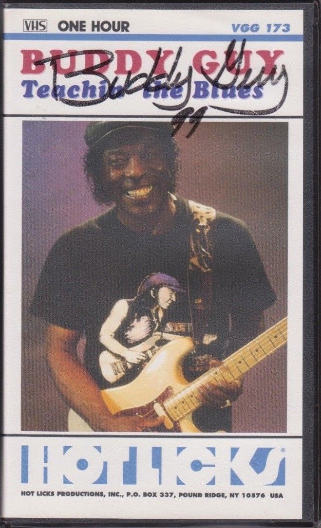 Buddy Guy VHS Teachin The Blues Autographed 1999