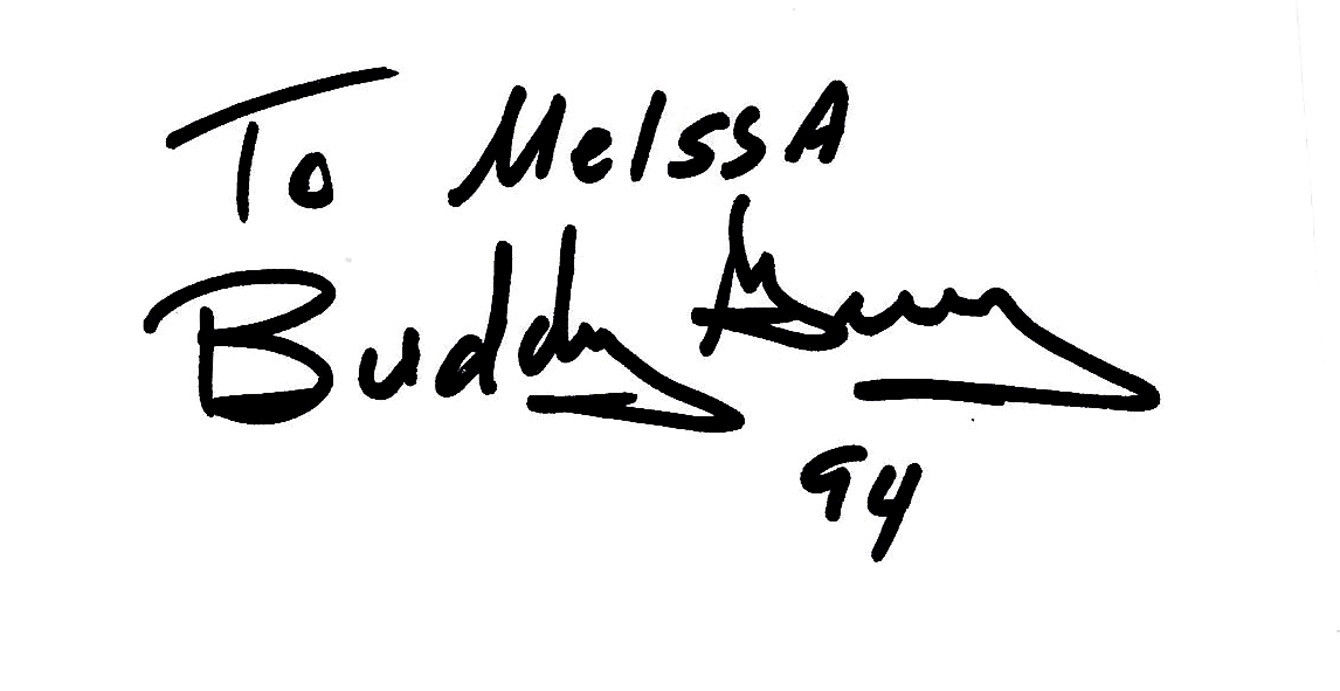 BUDDY GUY BLUES GUITAR-SIGNED-AUTOGRAPH WHITE CARD VG+ RARE