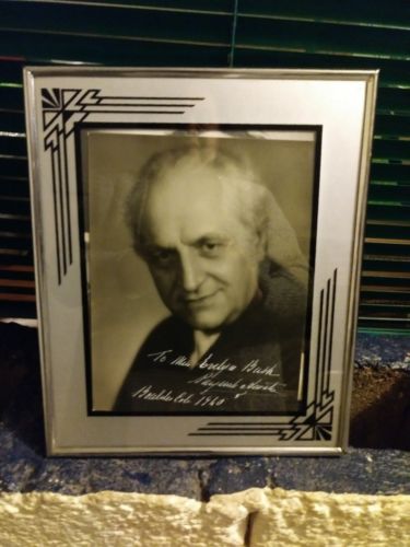 Opera Pasquale Amato Signed Autographed Dated 1940 Boulder Colo Framed Photo
