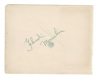 Yehudi Menuhin EARLY & Leff Pouishnoff 1923 Signed Page / Autographed