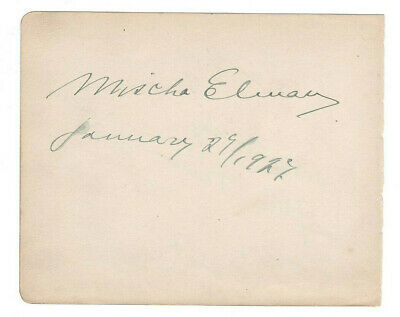 Percy Kahn, Mischa Elman, & Stella Power Signed Page 1921 / Autographed