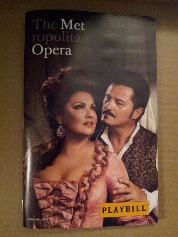 The Metropolitan opera Adriana Lecouvreur - 4 Autographs of leading  soloists