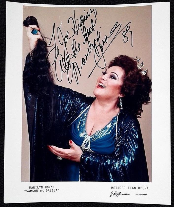 MARILYN HORNE  original hand signed autographed photo 