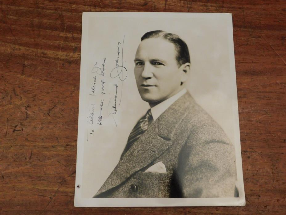 Vintage Edward Johnson Tenor Met Opera Signed Autographed 8x10 Photo