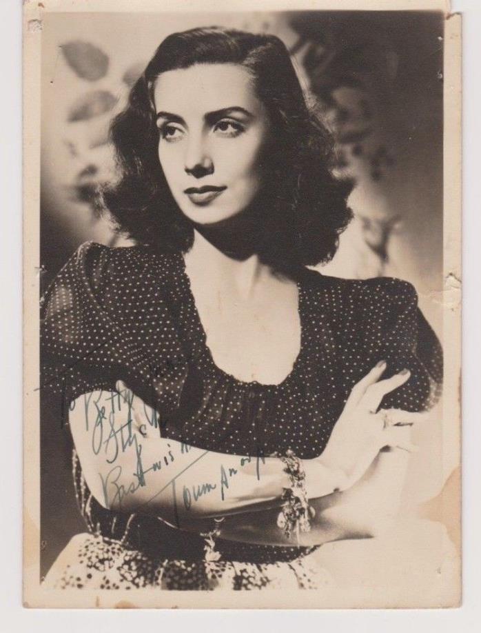 5x7 TAMARA TOUMANOVA AUTOGRAPHED SIGNED & INSCRIBED PHOTO BALLERINA DANCER