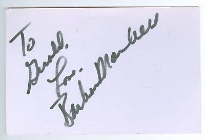 Vintage Signed Country Music Singer/Actress Barbara Mandrell Card