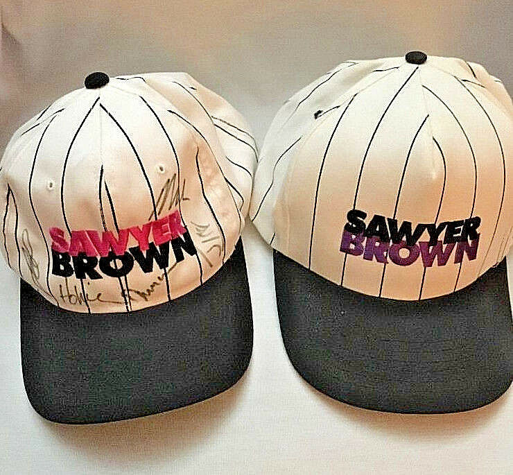 Sawyer Brown Two New Baseball Caps Snapback 1 Signed Autographed by Band Members