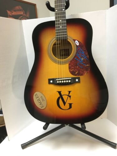 VINCE GILL OF THE EAGLES SIGNED FULL SIZE ACOUSTIC GUITAR PSA/DNA COA!
