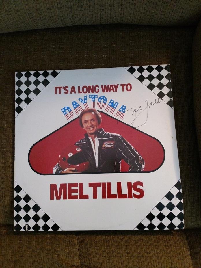 Mel Tillis Autographed LP It's A Long Way To Daytona