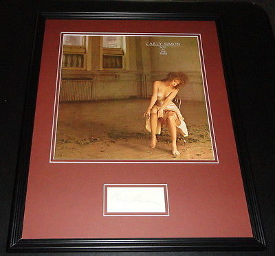 Carly Simon Signed Framed 16x20 Photo Display JSA