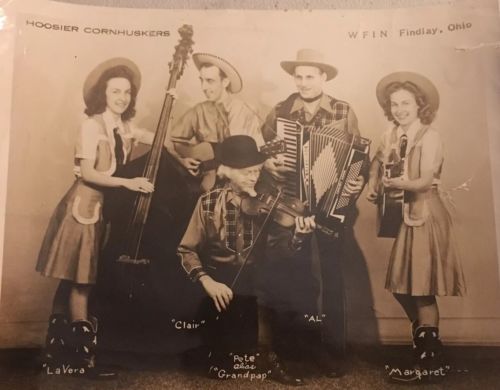 Vintage Hoosier Cornhuskers Radio Band 8x10 Photo WFIN Findlay Ohio