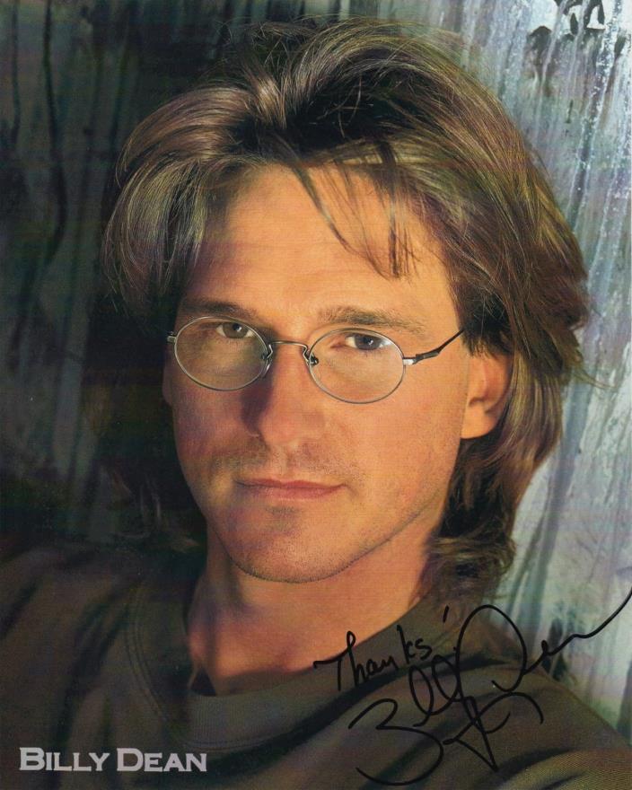 BILLY DEAN hand-signed STUNNING YOUNG 8x10 COLOR CLOSEUP w/ lifetime UACC RD COA