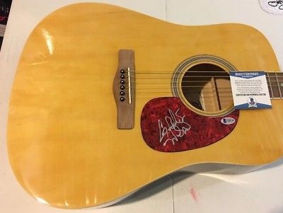 Gretchen Wilson Signed Autographed Acoustic Guitar BAS Beckett Certified
