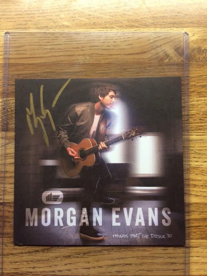 Morgan Evans Signed Autograph Things that we Drink Too CD Booklet Autographed