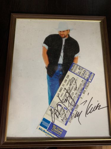 Toby Keith Promo Autographed 8x10's and Ticket Stub Concert Photo Collector Fan