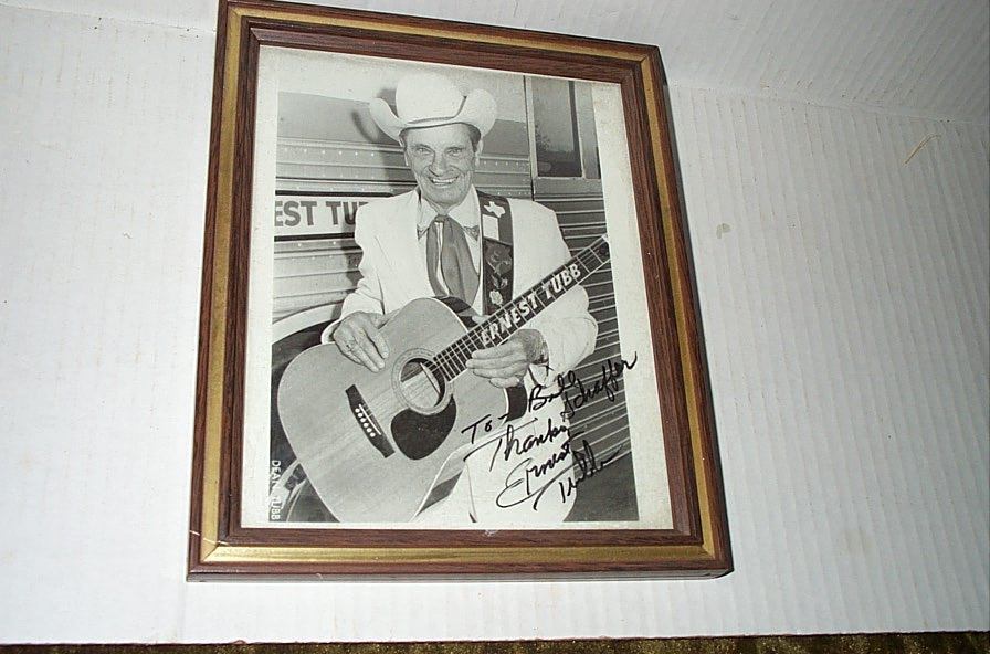 ERNEST TUBB SIGNED AUTOGRAPHED 8x10 PHOTO TEXAS TROUBADOUR LEGEND RARE!