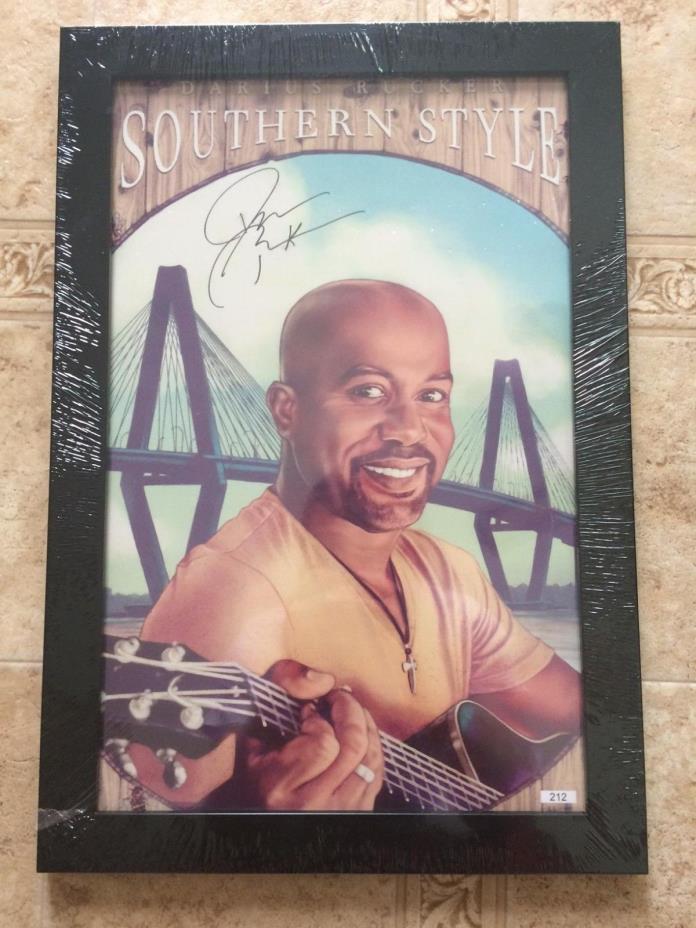 Darius Rucker Signed Autograph 11x17 Southern Style Framed Poster