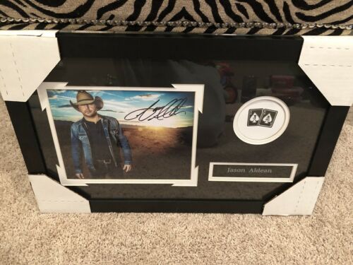 Jason Aldean Signed Autographed Matted And Framed 14x22 Country Music