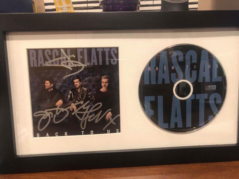AUTOGRAPHED SIGNED FRAMED CD - Rascal Flatts Back To Us - Brand New