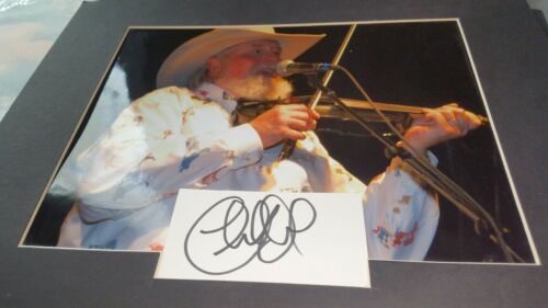 11x14 PHOTO and SIGNED 3x5 card BY Charlie Daniels