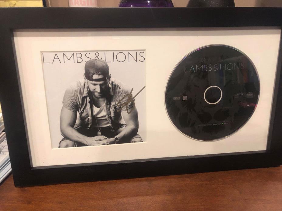 AUTOGRAPHED SIGNED FRAMED CD - Chase Rice Lambs & Lions - Brand New