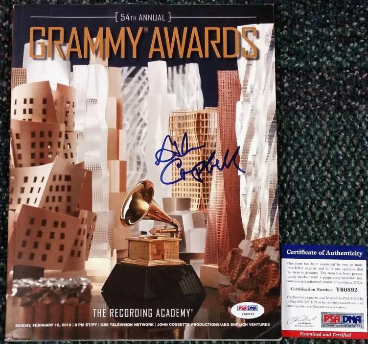 GLEN CAMPBELL SIGNED 54TH GRAMMY AWARDS PROGRAM PSA/DNA CERT RHINESTONE